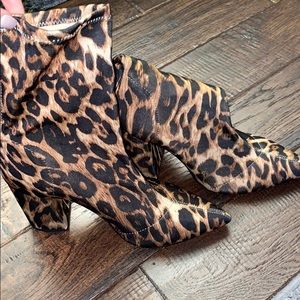 Cheetah print boots from Boohoo
